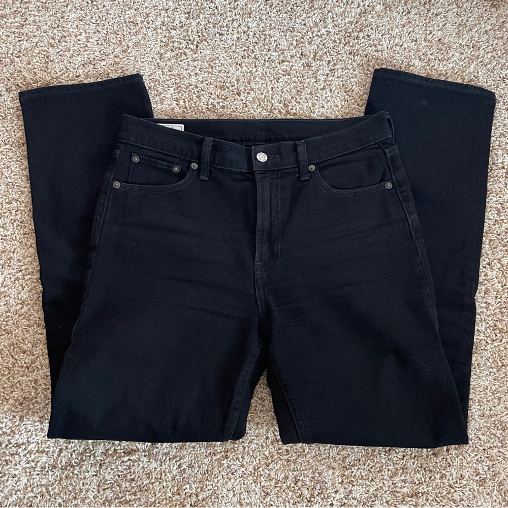 GAP High Rise 90s Straight Black Denim Jeans